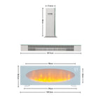 42inch Freestanding and Wall-mounted Electric Fireplace