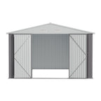 10 ft Wide Metal Garden Storage Shed with Apex Roof