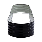 42CM Height Anthracite Galvanized Steel Oval  Raised Garden Bed