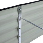 42CM Height Anthracite Galvanized Steel Oval  Raised Garden Bed