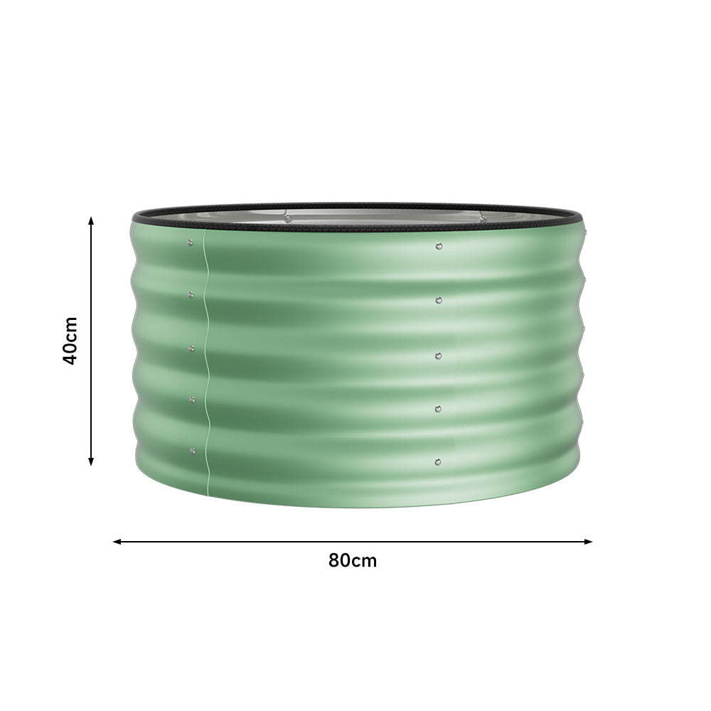 Gardens Plan Round Galvanized Steel Raised Garden Bed
