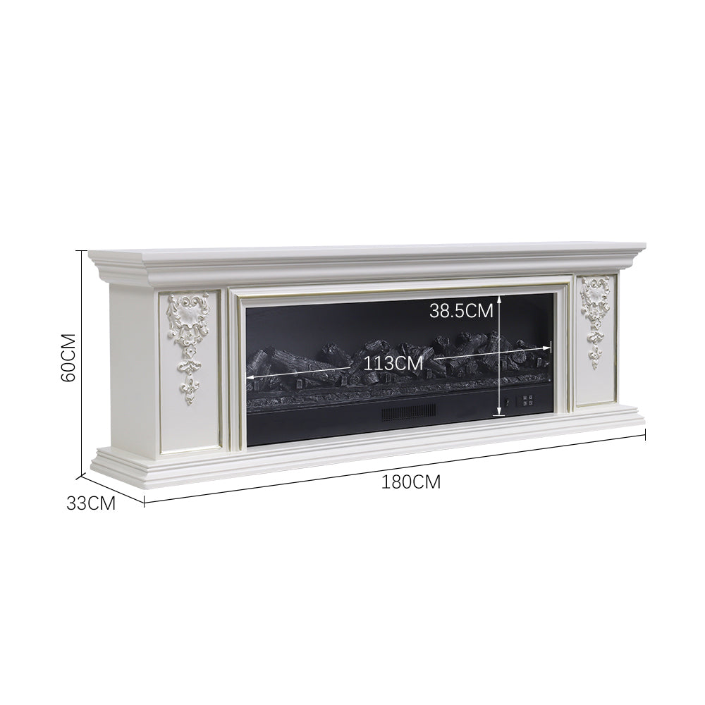 TV Stand Electric Fireplace Adjustable Flame