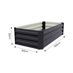 Galvanized Steel Raised Garden Bed Planter Box