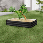 Galvanized Steel Raised Garden Bed Planter Box