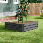 Galvanized Steel Raised Garden Bed Planter Box