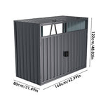 Outdoor Metal Garbage Can Garden Storage Shed