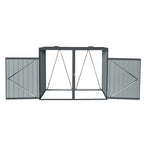 Outdoor Metal Garbage Can Garden Storage Shed