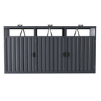 Outdoor Metal Garbage Can Garden Storage Shed
