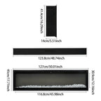 50 Inch Electrical Fireplace with 12 Vibrant Flame Colours, Adjustable Heating Modes