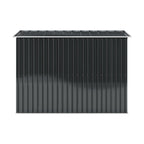 9 x 6 ft Metal Garden Storage Shed with Pent Roof & Double Doors