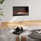 Recessed Electric Fireplace with Remote Control