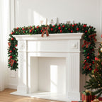 2.7m LED Light String Berry Ball Flower Garland Christmas Decor