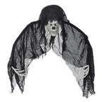 Halloween Hanging Skull Ghost with Light-Up Eyes