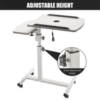 Height Adjustable Mobile Bed Table