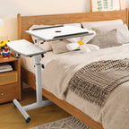 Height Adjustable Mobile Bed Table