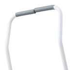 White‑Grey Step Climber Machine with Curved Grey Handrails