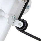 White‑Grey Step Climber Machine with Curved Grey Handrails
