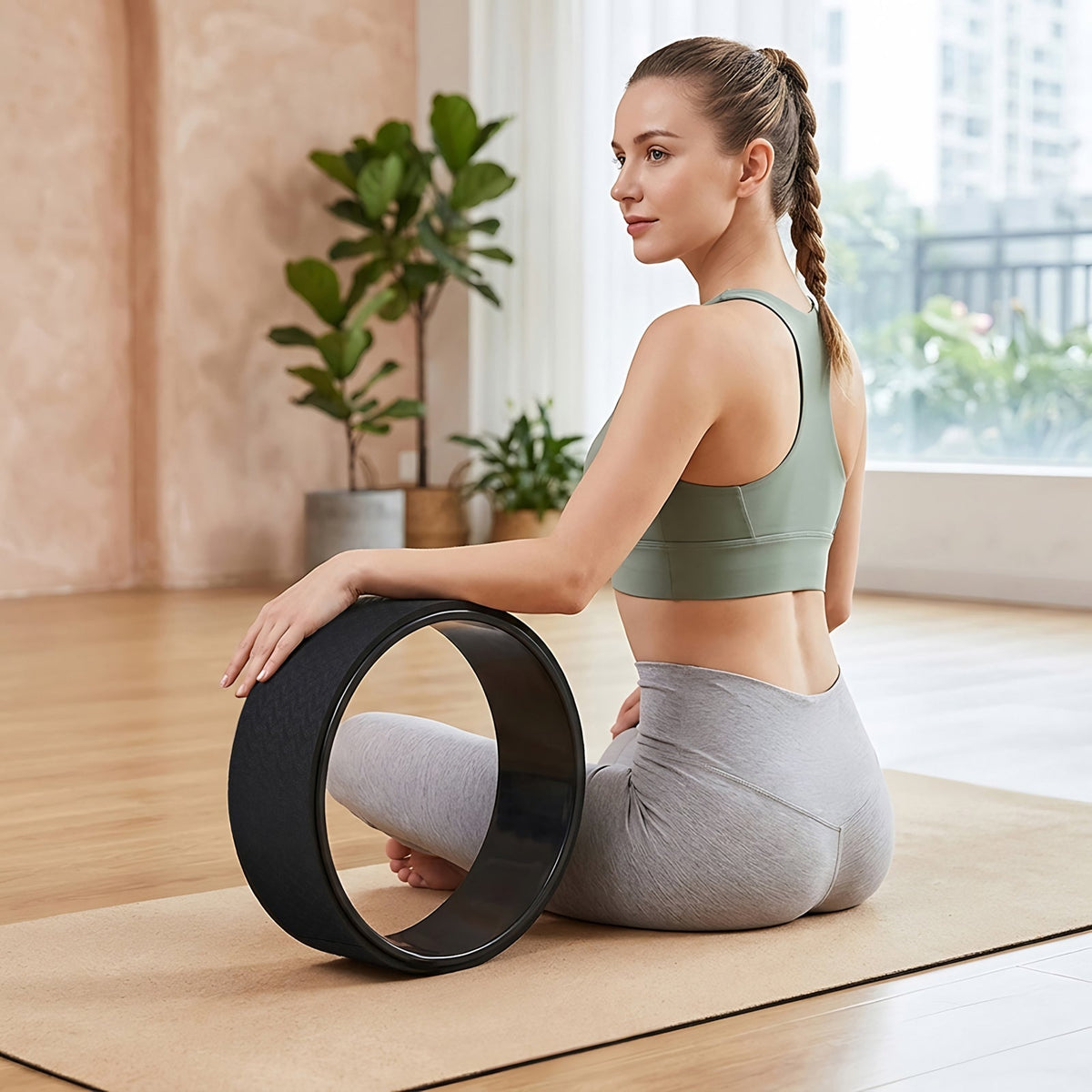 TPE Yoga Wheel with PP Inner Core