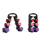 Portable 6‑Piece Dumbbell Set with Rotating Stand