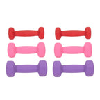 Portable 6‑Piece Dumbbell Set with Rotating Stand