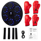 Wall-Mounted Adjustable Music Boxing Machine with LED Lights