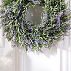30CM Round Artificial Lavender Hanging Wreath