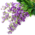12pcs Artificial Purple Wisteria Hanging Vines
