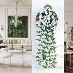Decorative Wall Hanging Artificial Violet Vine Plant