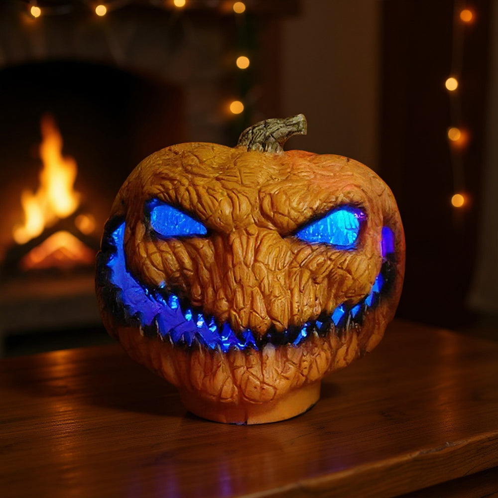 Spooky LED Light Up Pumpkin for Halloween Decoration