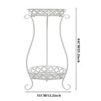 2 Tier Tall Vintage Metal Plant Stand