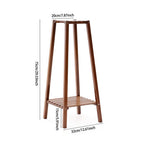 Vintage Tiered Indoor Plant Stand Solid Wood Display Shelf