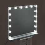 Large Makeup Vanity Table Mirror With LED Dimmable Lights