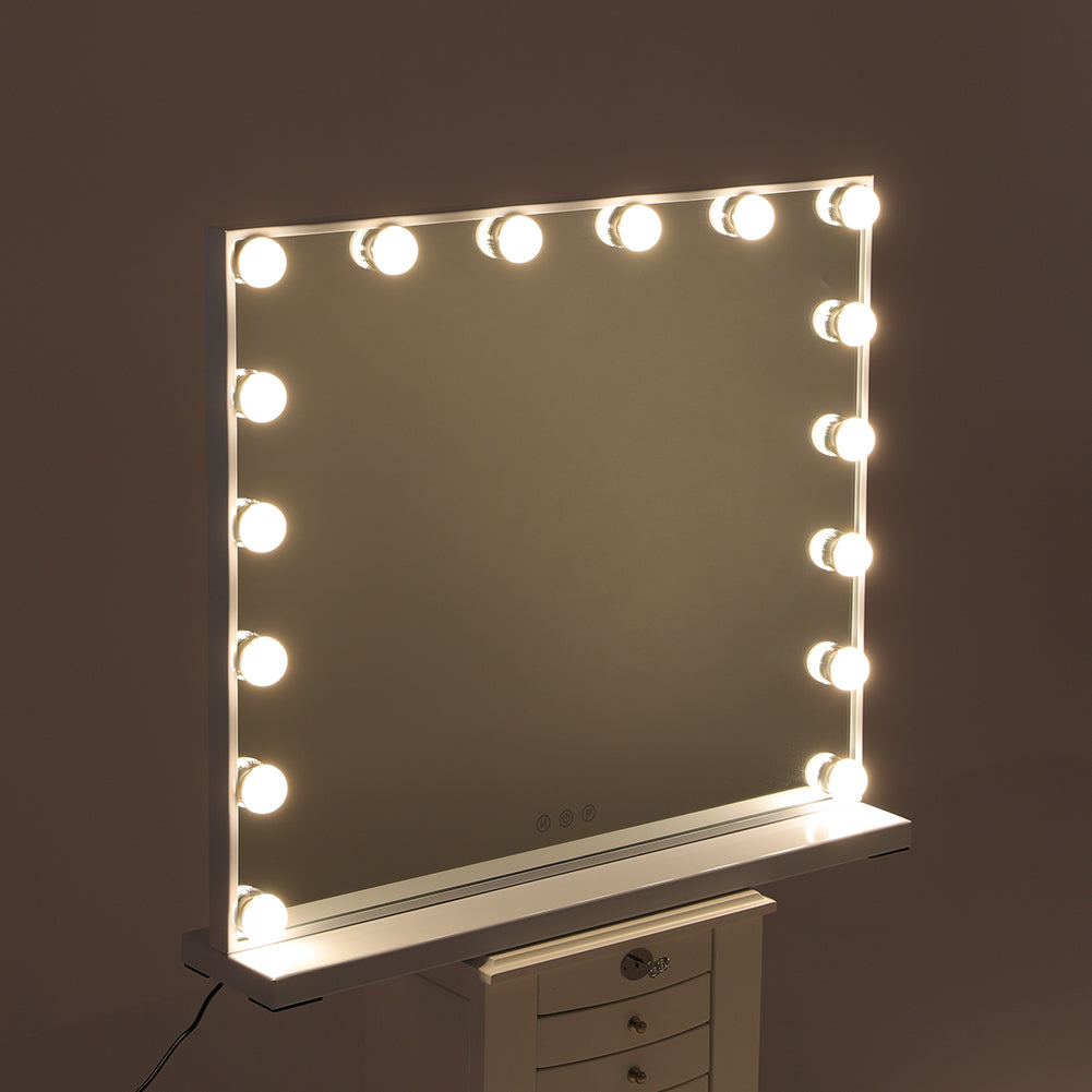 Large Makeup Vanity Table Mirror With LED Dimmable Lights