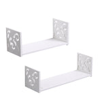 Modern Set of 2 U-Shaped Wall Floating Shelves