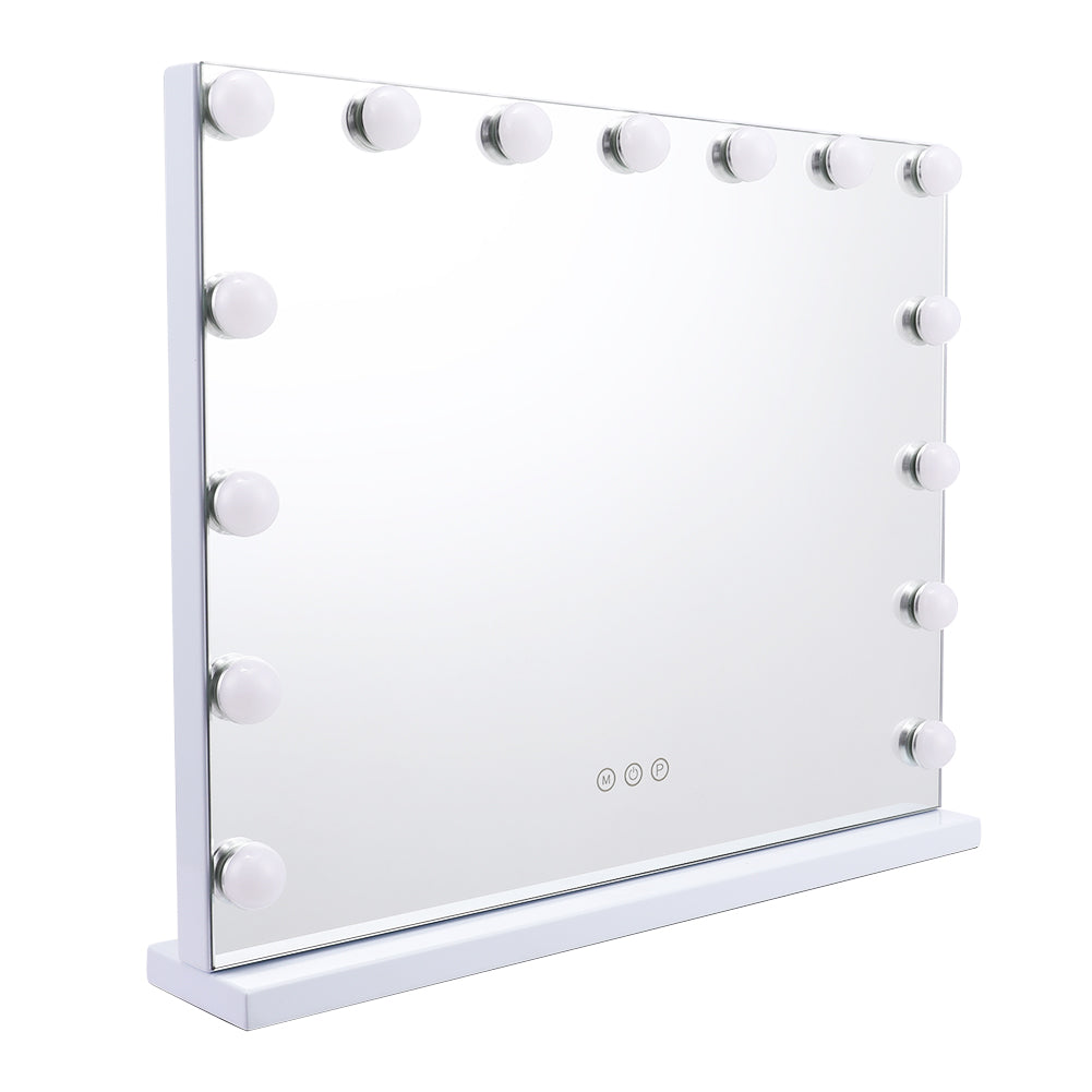 Rectangle Tabletop Hollywood Vanity Mirror with Lights