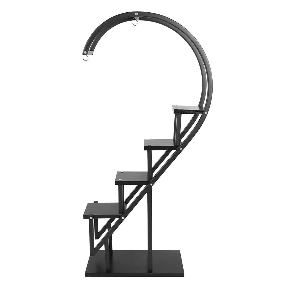 Curved 4-Tier Plant Stand Bonsai Display Shelf
