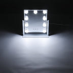 9 LED Bulbs Hollywood Vanity Mirror with 3 Colour Lighting Modes