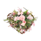 Rustic Assorted Flowers Heart-shaped Wreath Wedding Decoration