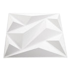 12 Pack Decorative 3D Wall Panels White Diamond Design PVC