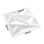 12 Pack Decorative 3D Wall Panels White Diamond Design PVC
