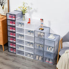 12x Stackable Shoe Storage Box Organiser