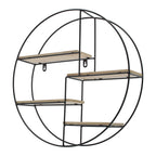 Modern Round Floating Decorative Wall Shelf