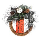 Halloween Wreath with Bows