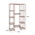 Multi-tier Wood Plant Stand Flower Display Shelf