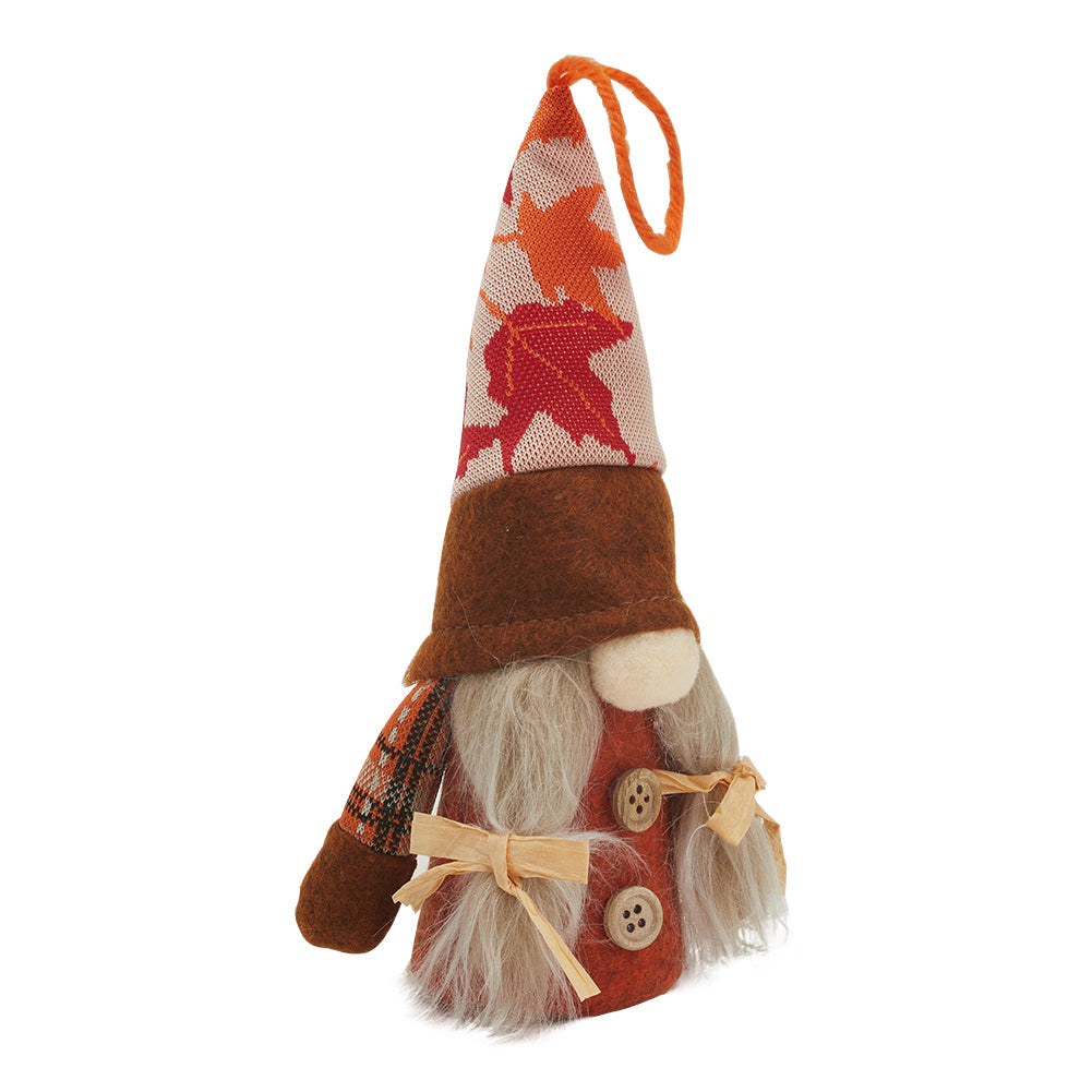 LED Thanksgiving Harvest Maple Gnome Plush Doll