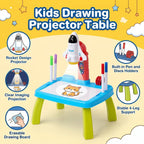 32 Patterns Rocket-Themed Drawing Projector Table Set for Kids