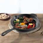 Round Cast Iron Skillet Frying Pan with Handle