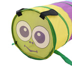 Colorful 6ft Caterpillar Crawl Play Tunnel for kids by Garden Sanctuary, lightweight pop-up design, multicolored and fun for indoor or outdoor play.