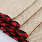 Burlap Christmas tree skirt collar by Garden Sanctuary with festive holiday design, perfect for decorating your Christmas tree.