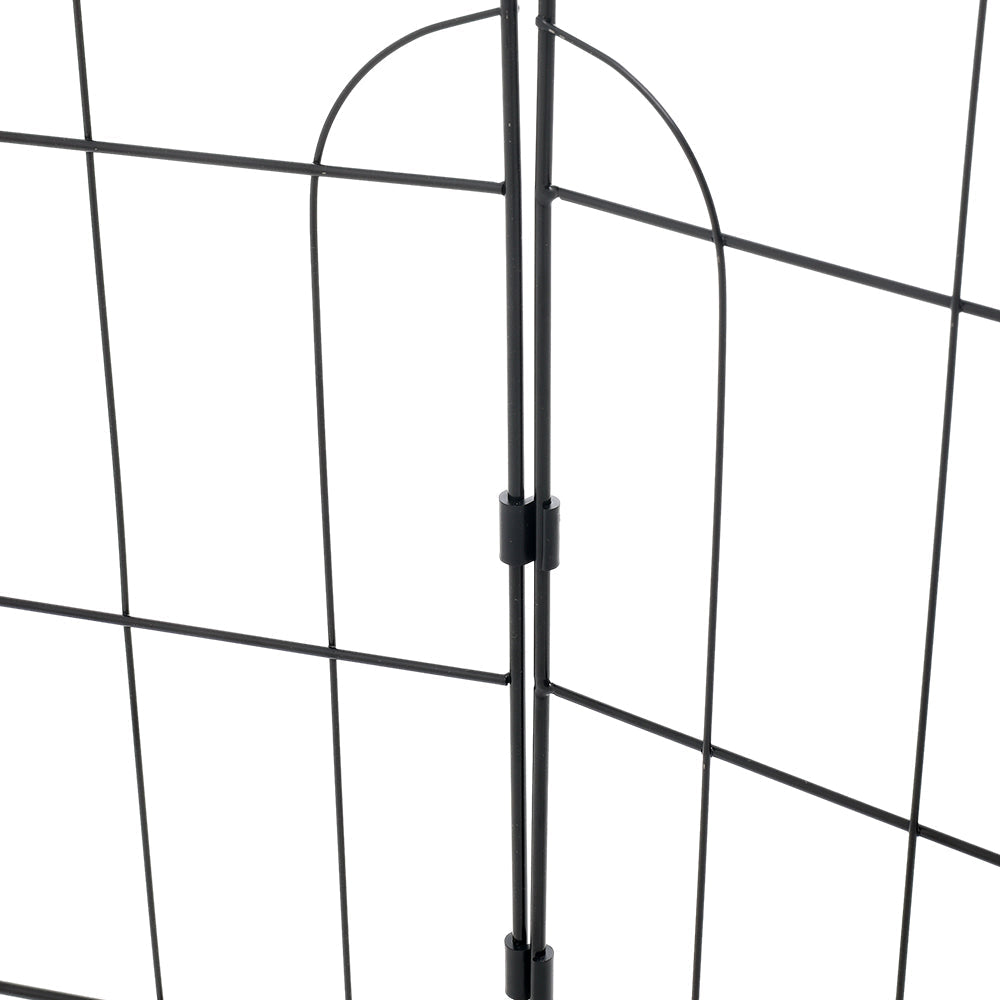 10Pcs Arched Top Iron Garden Fence
